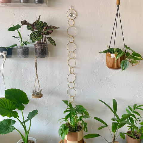 Modern Brass Chain Trellis