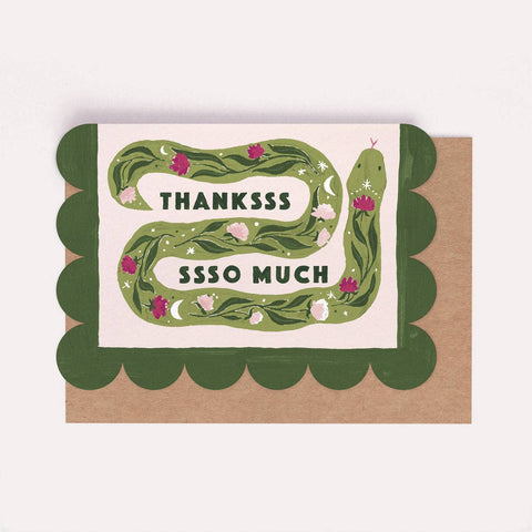Thanksss Snake Card