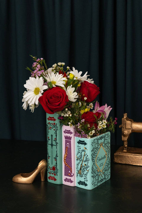 Triple Book Vase, Grimm's Fairy Tales