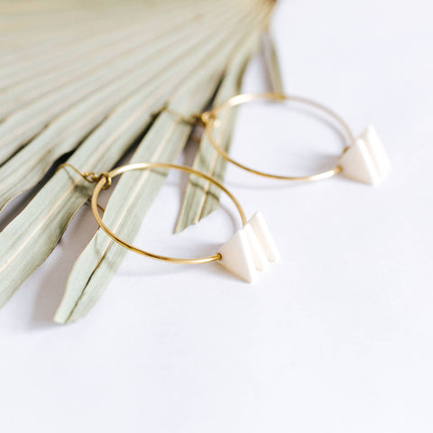 Triangle Hoop Earrings