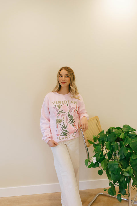 Bubblegum Botanic Crewneck