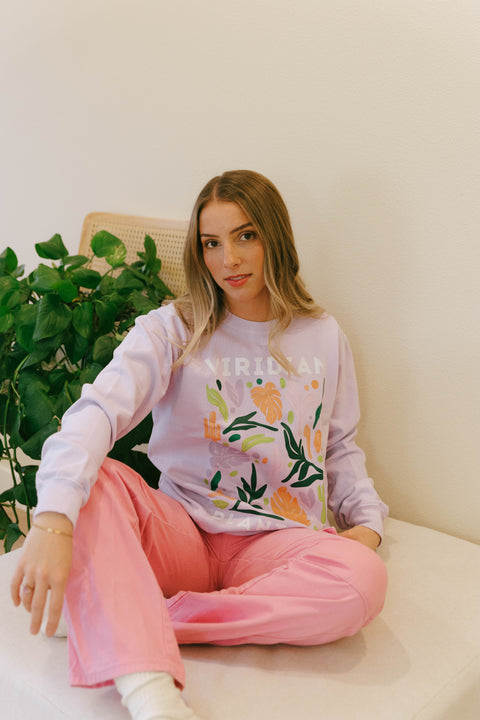 Lavender Botanic Crewneck