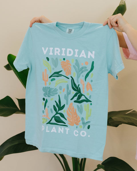 Aqua Viridian Plant Co T-Shirt