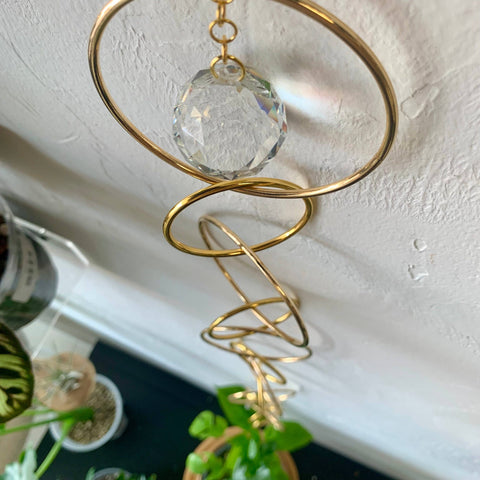 Modern Brass Chain Trellis