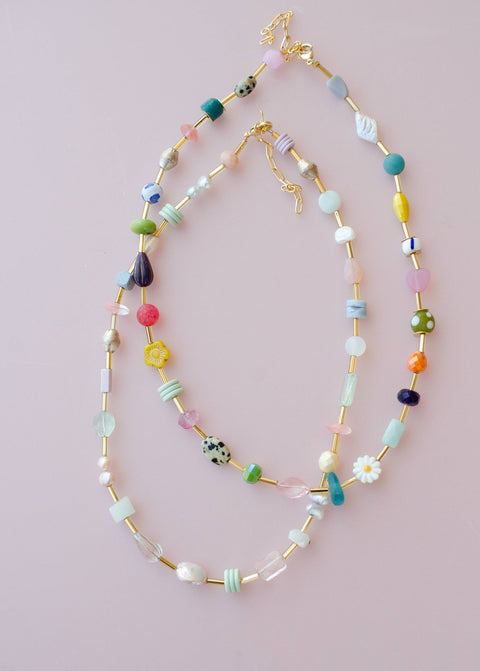 Colorful Beaded Eclectic Necklace