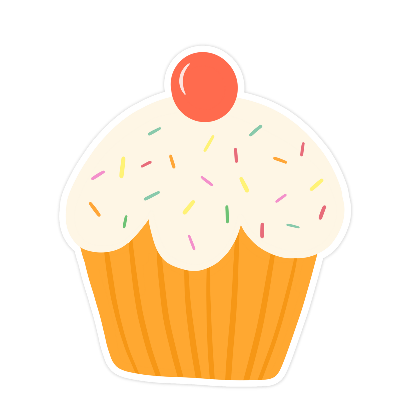 Cupcake Sticker