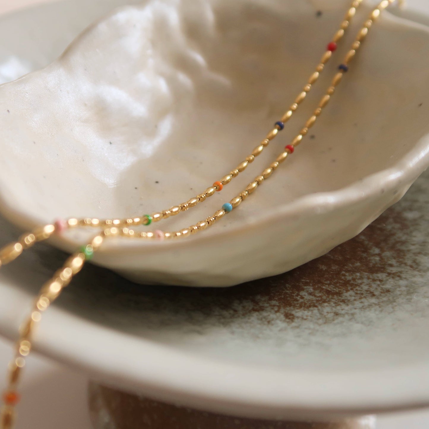 Rainbow Beaded Necklace