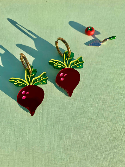 Just Beet It! Earrings