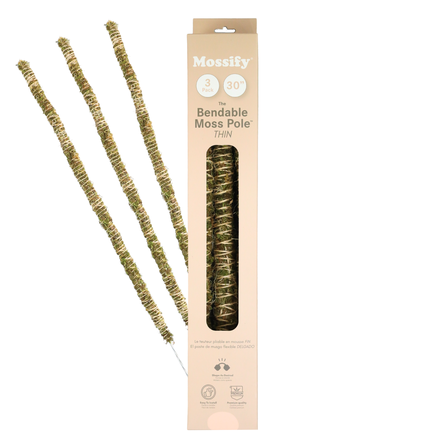 3 Pack Bendable Moss Pole™ 𝘛𝘏𝘐𝘕