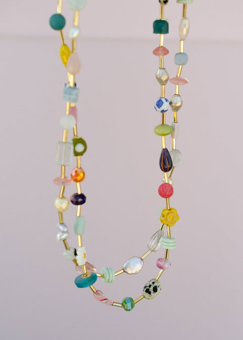 Colorful Beaded Eclectic Necklace