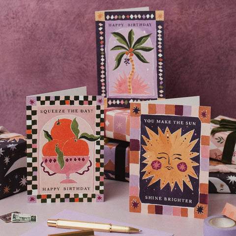 Palm Tree Birthday Card | Tropical Summer Birthday Cards