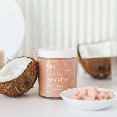 Soothe Rose & Coconut Natural Sugar Body Scrub