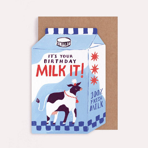 Milk It Birthday Card