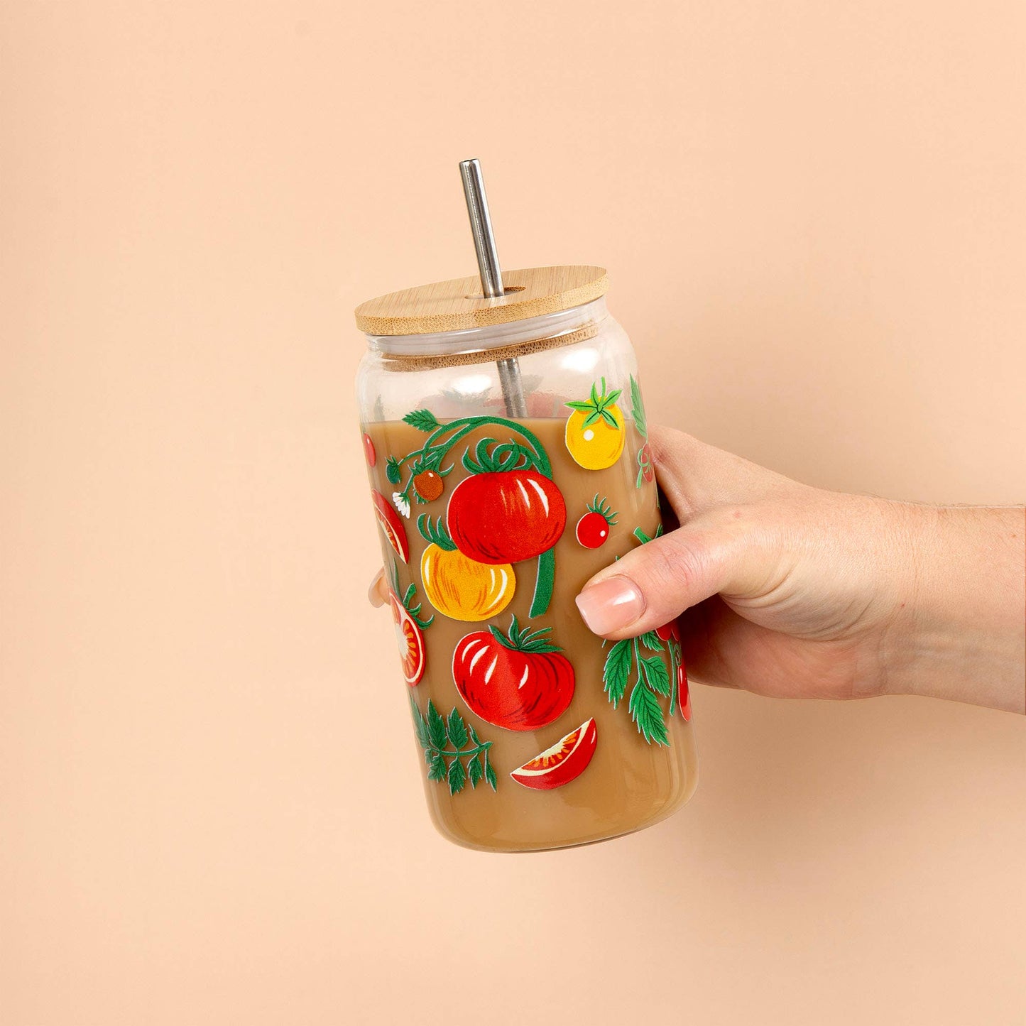 Tomato Vine Glass Can