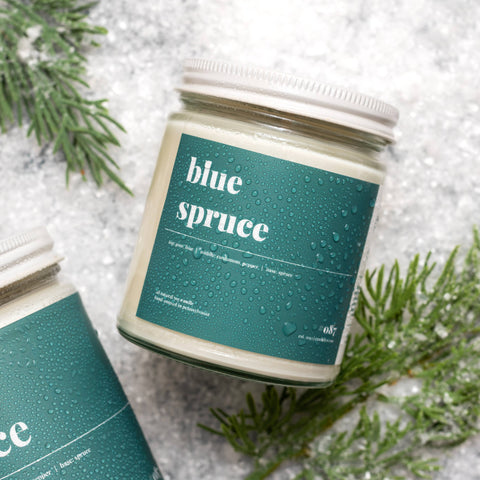 Blue Spruce Scented Soy Candle - 9oz.