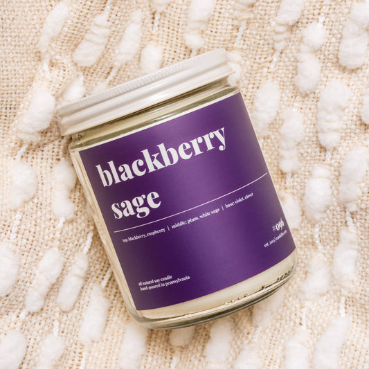 Blackberry Sage Scented Soy Candle - 9oz