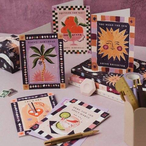 Palm Tree Birthday Card | Tropical Summer Birthday Cards