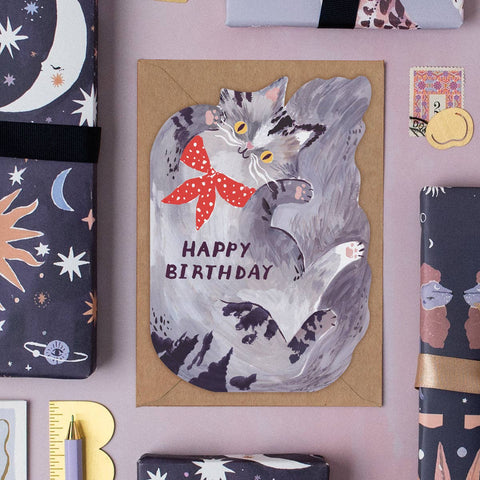 Bandana Cat Birthday Car