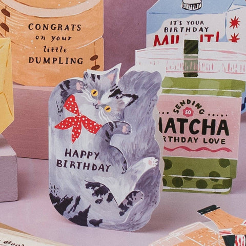 Bandana Cat Birthday Car