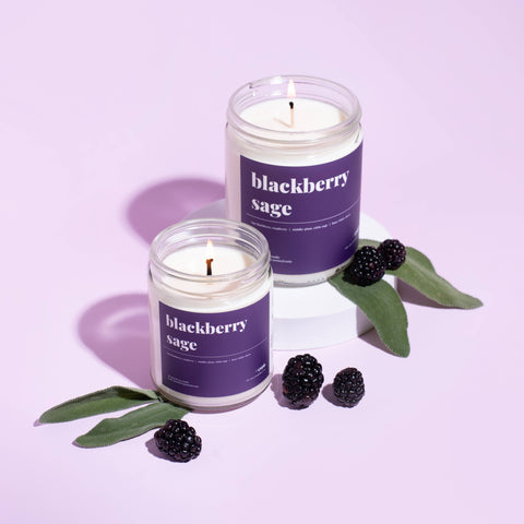 Blackberry Sage Scented Soy Candle - 9oz