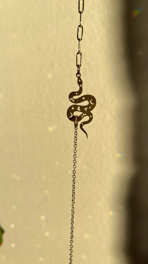 Midcentury Snake Sun Suncatcher