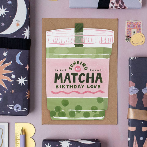 Matcha Birthday Card