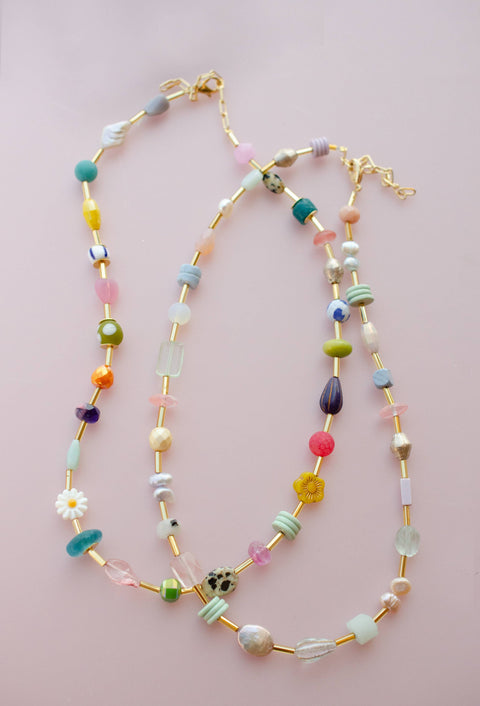 Colorful Beaded Eclectic Necklace