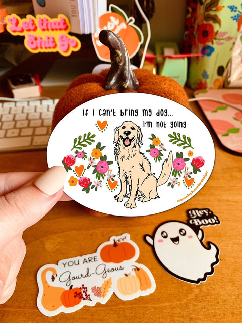 STICKER Can I Bring My Dog
