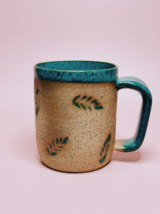 Fern Stamped Mug