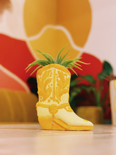 Mini Cowboy Boot Air Plant Holder