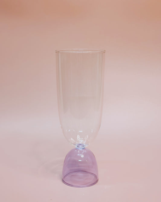 Mamo Hi-Ball glass clear + lavender cup