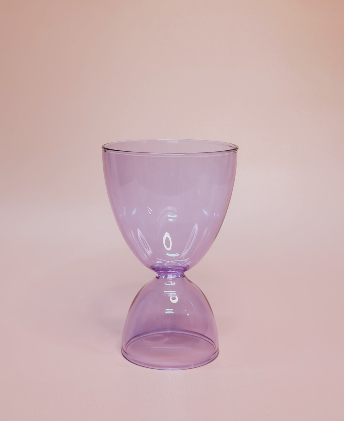 Mamo Hourglass 7oz Lavender Glass