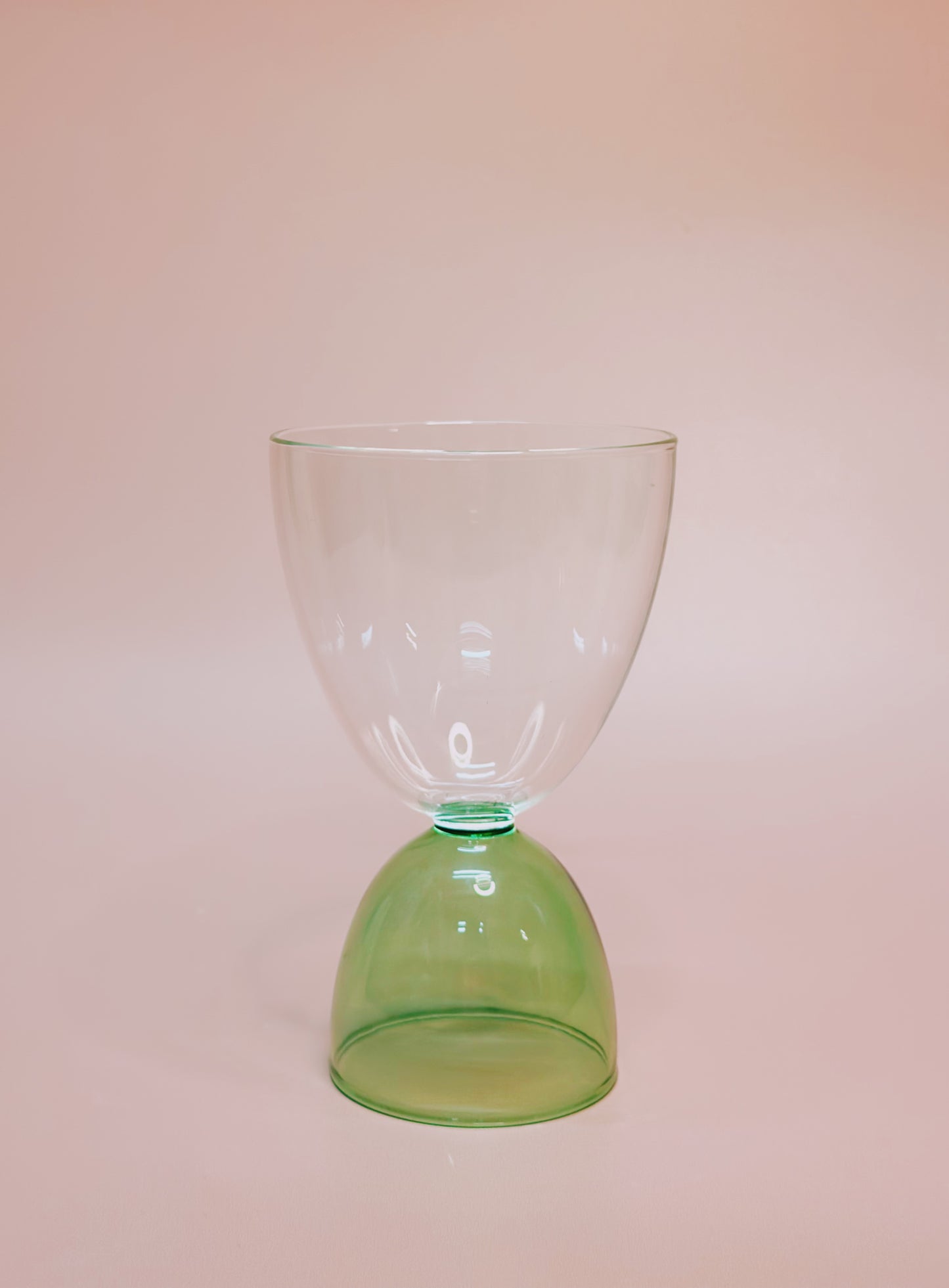 Mamo Hourglass 7oz Glass Clear/Green