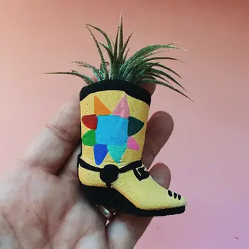 Mini Cowboy Boot Air Plant Holder