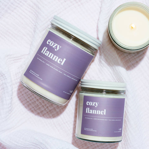 Cozy Flannel Scented Soy Candle - 9oz