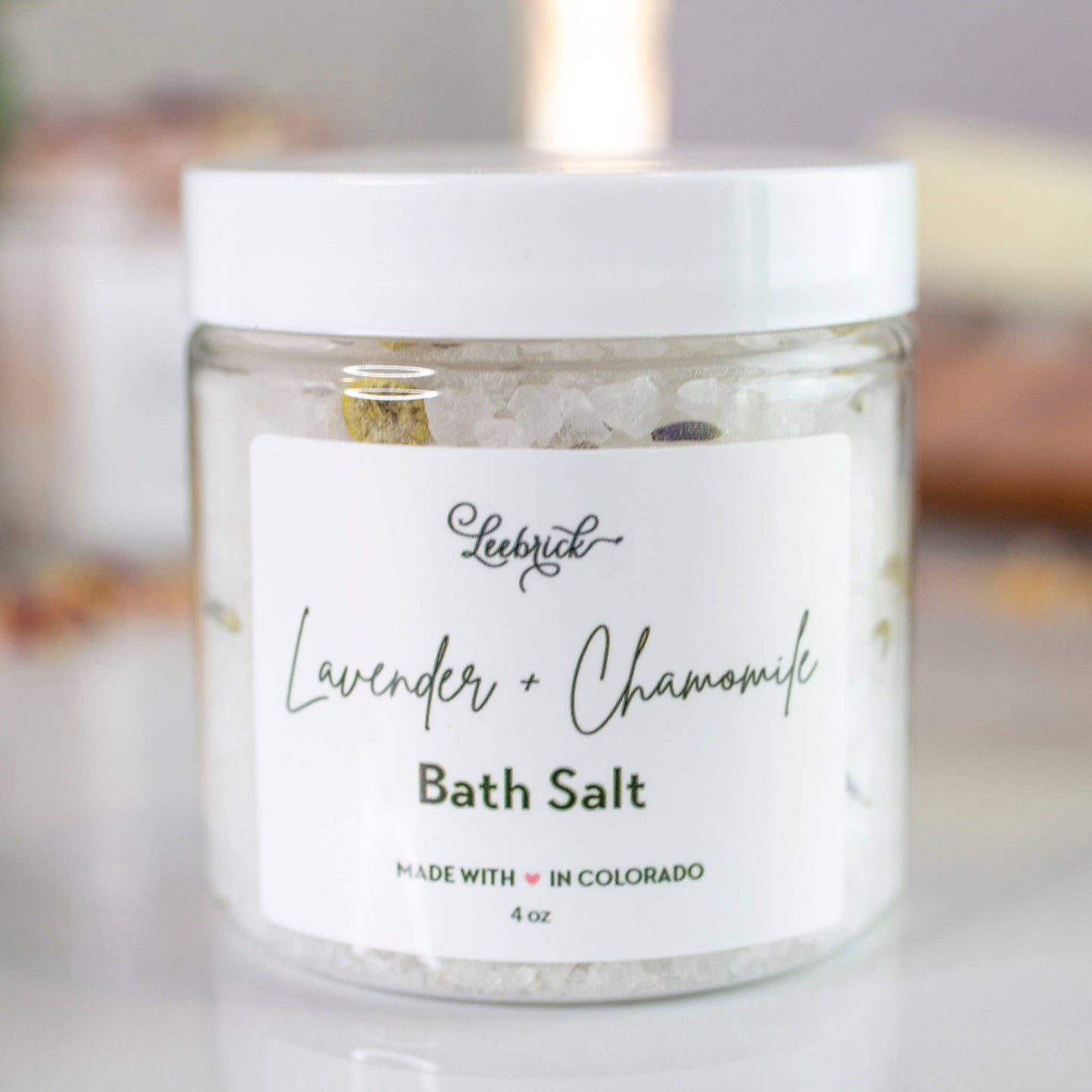 Lavender + Chamomile Essential Oil Botanical Bath Salts
