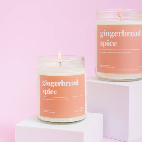 Gingerbread Spice Scented Soy Candle - 9oz.