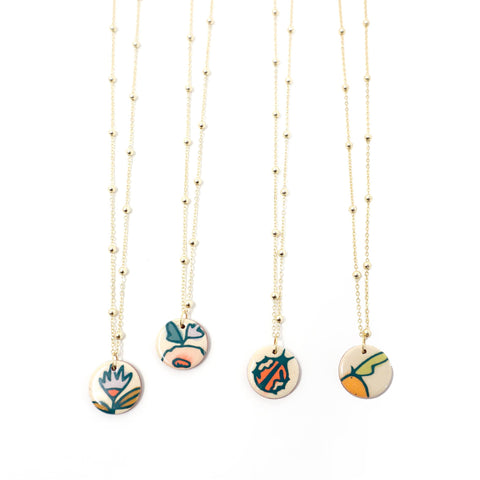 Charm Necklace Prairie Sprig