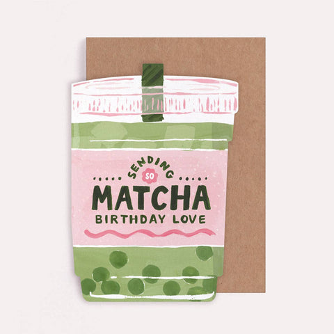 Matcha Birthday Card