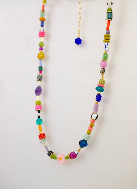 Beaded Colorful Friendship SeedBead Necklace