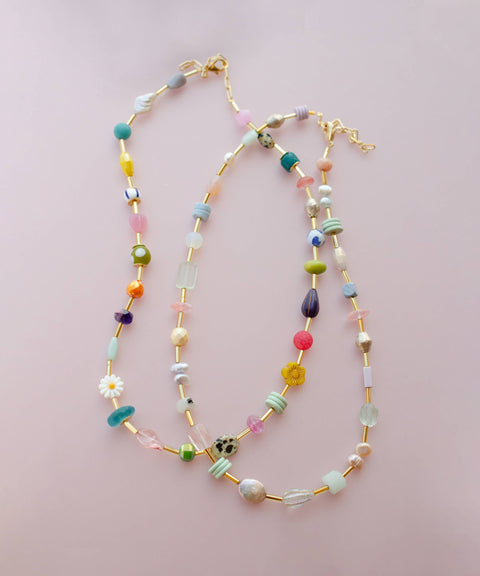 Colorful Beaded Eclectic Necklace