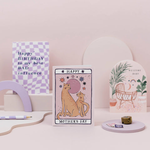 Tarot Leopard Card | Mother's Day Card | Mum Cards
