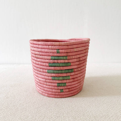 Blush Pink Storage Plant Basket: Cibitoke