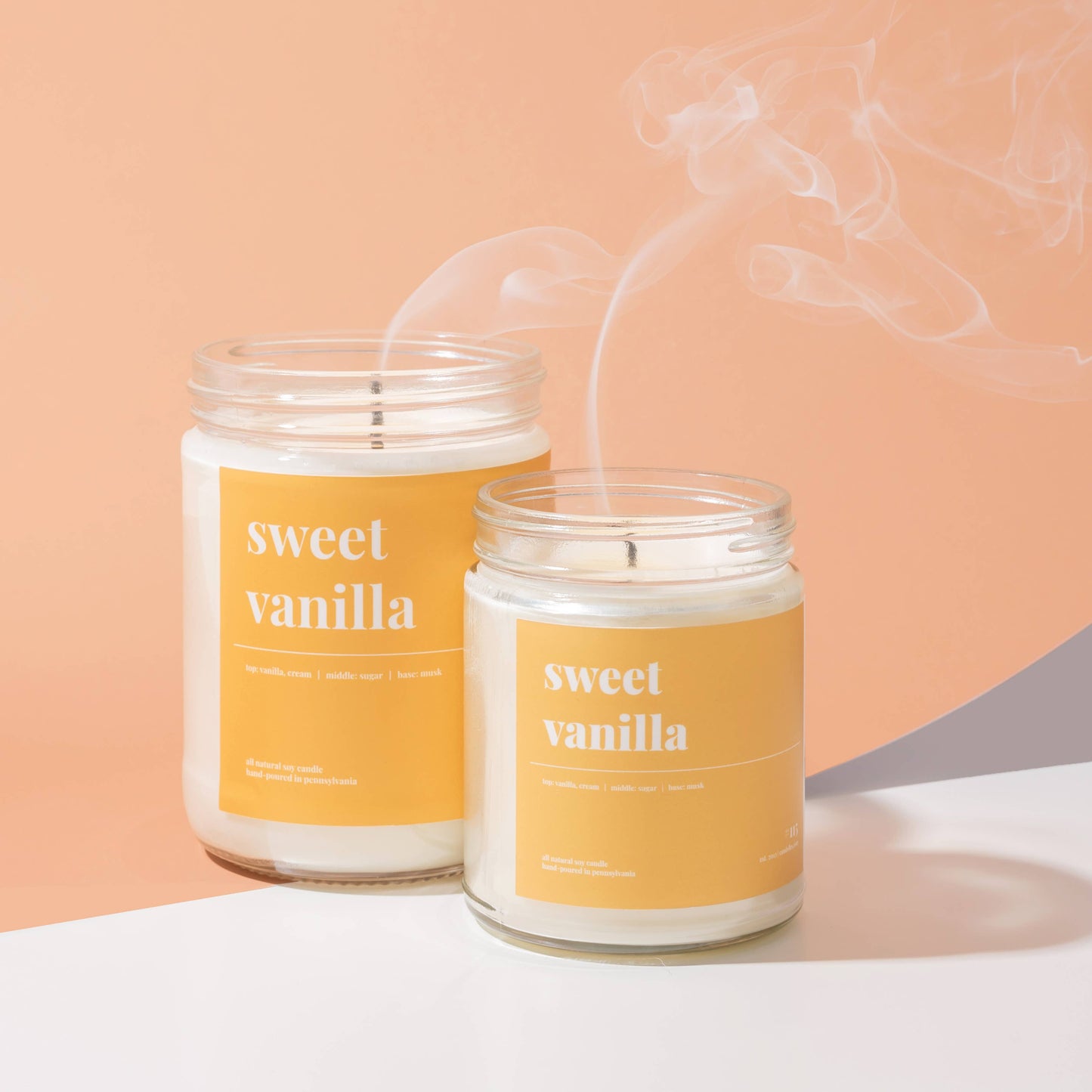 Sweet Vanilla Scented Soy Candle - 9oz