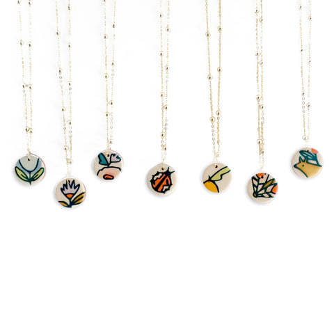 Charm Necklace Prairie Sprig