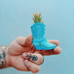 Mini Cowboy Boot Air Plant Holder