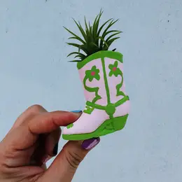 Mini Cowboy Boot Air Plant Holder