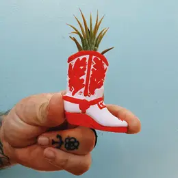 Mini Cowboy Boot Air Plant Holder