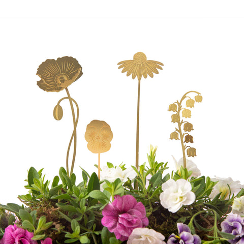 Brass Blooms Garden Plant Decoration