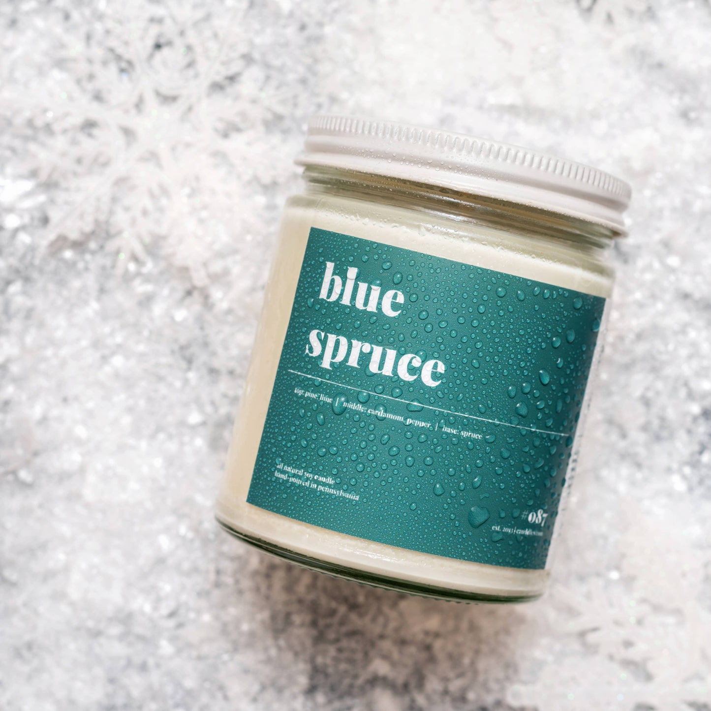 Blue Spruce Scented Soy Candle - 9oz.